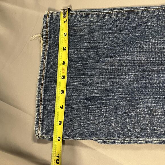 Old Navy The Dreamer Jeans Womens 14 Blue Bootcut Stretch Distressed Denim Pants - Picture 9 of 16